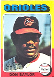 1975 Topps Baseball Cards      382     Don Baylor